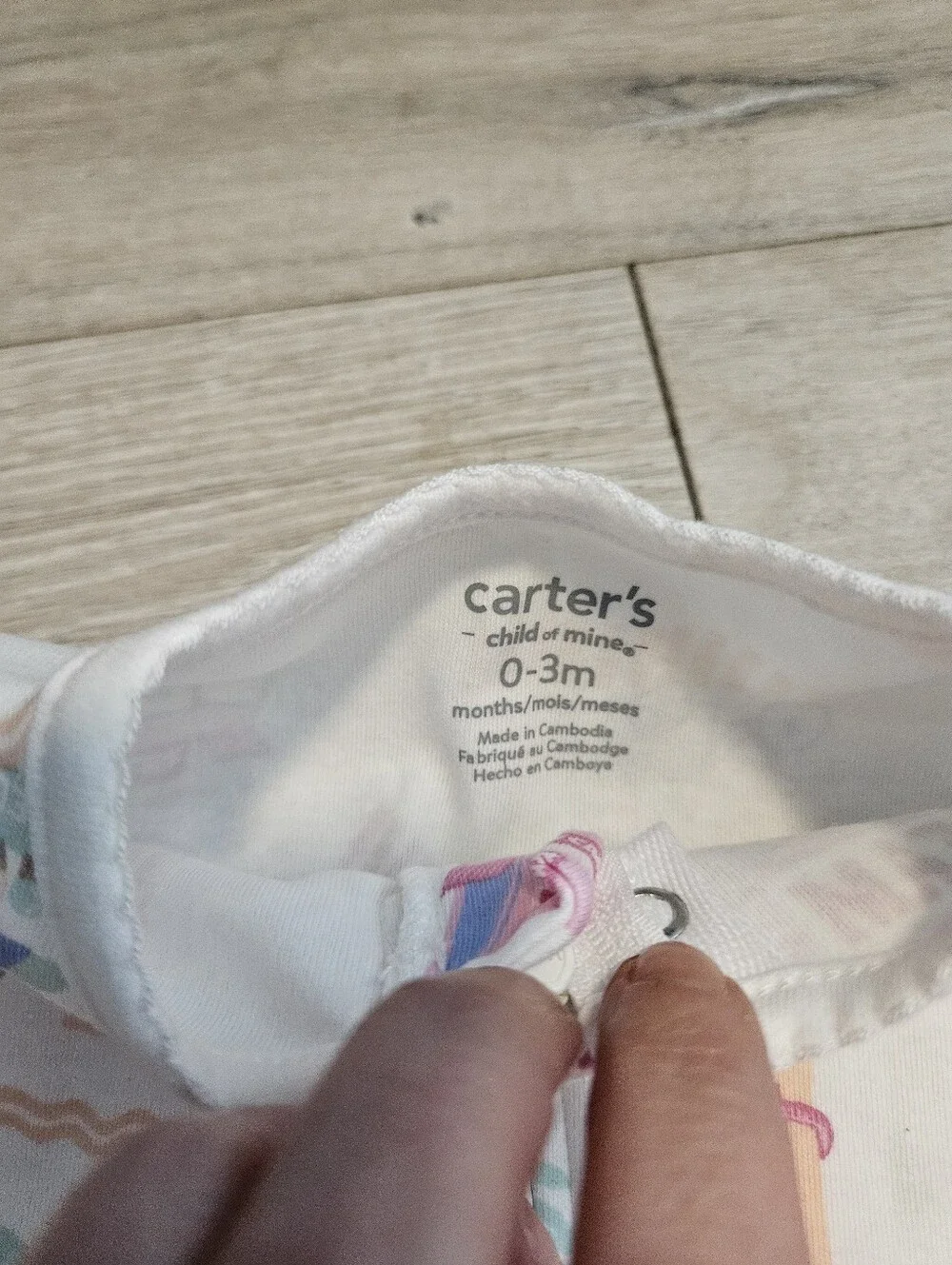 NWT Lot 5 Carters Child Of Mine Baby Girl Footed Sleep Play Pajamas 0-3 Months